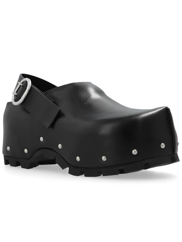 Clogs Leather Sandals Black - JIL SANDER - BALAAN 5