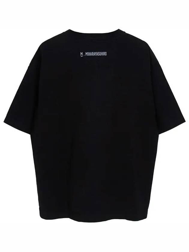 Husky Print Cotton Short Sleeve T-Shirt Black - MAISON MIHARA YASUHIRO - BALAAN 3