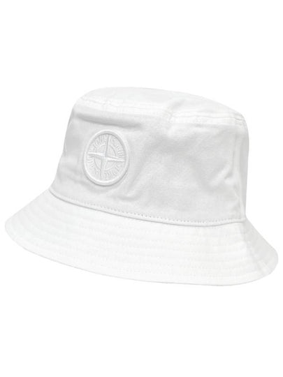 Kids Logo Patch Bucket White - STONE ISLAND - BALAAN 2