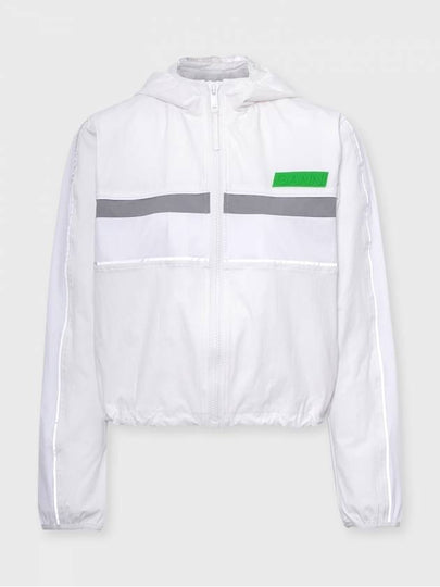 Logo Patch Stretch Shell Track Jacket Egret - GANNI - BALAAN 2