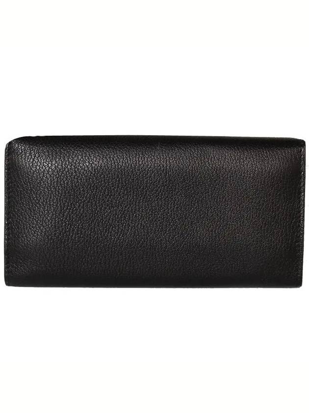 Women's D Ring Leather Long Wallet Black - BURBERRY - BALAAN 3