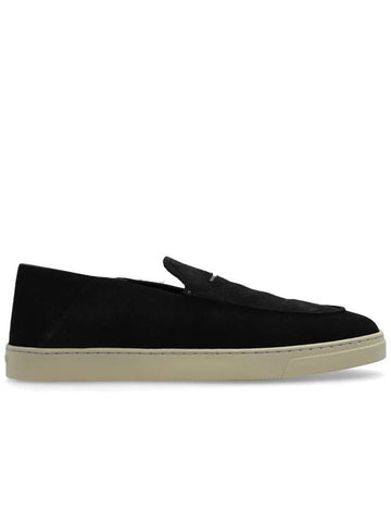 Giorgio Armani Suede Shoes, Men's, Black - GIORGIO ARMANI - BALAAN 1