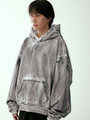 oversized rivet hood dirty white - FLAVORISM - BALAAN 3