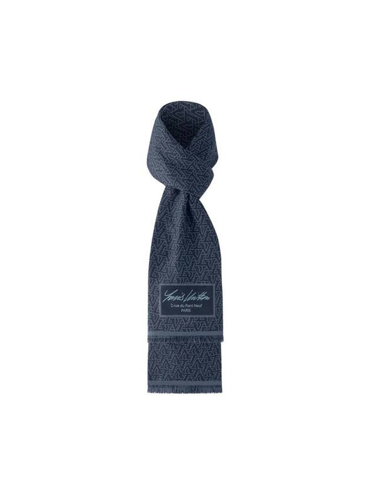 LV Standout Scarf Navy - LOUIS VUITTON - BALAAN 1