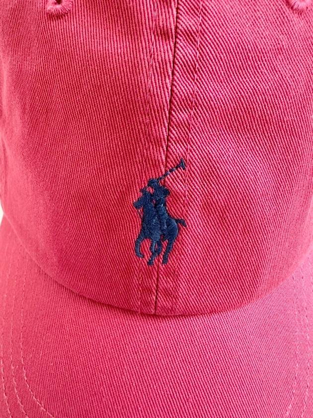 Pony Logo Embroidered Ball Cap Berry - POLO RALPH LAUREN - BALAAN 3