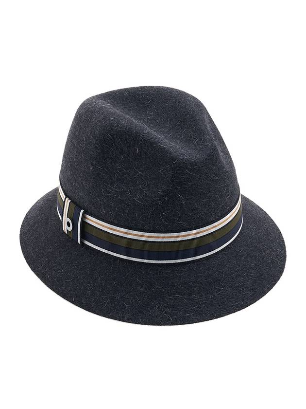 Striped Banding Fedora Dark Grey - LORO PIANA - BALAAN 1