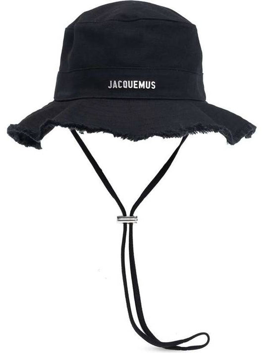 Le Bob Artichaut Bucket Hat Black - JACQUEMUS - BALAAN 1