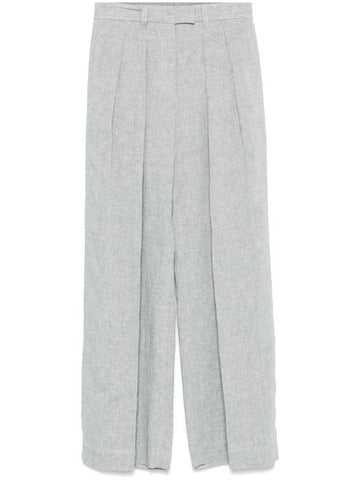 Brunello Cucinelli Trousers Light Grey - BRUNELLO CUCINELLI - BALAAN 1