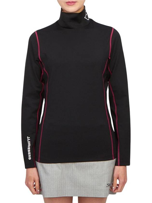 Golf wear mid layer women s long sleeve t shirt AWJS08983 9999 - J.LINDEBERG - BALAAN 1