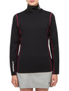 Powderhorn Mid Layer High Neck Long Sleeve T-Shirt Black - J.LINDEBERG - BALAAN 1