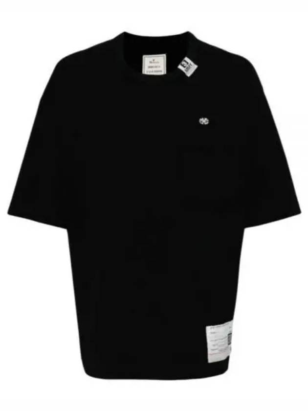 A12TS641 BLACK logo print t shirt - MIHARA YASUHIRO - BALAAN 1