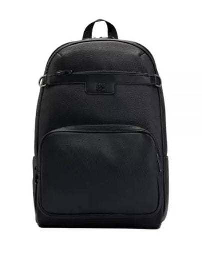 Green Nesh BACKPACK 50523511 001 Stack Logo Trim Grain Faux Leather - HUGO BOSS - BALAAN 2