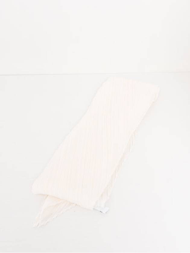 Pleats Basic Scarf White - ISSEY MIYAKE - BALAAN 2