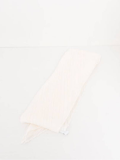 Pleats Basic Scarf White - ISSEY MIYAKE - BALAAN 2