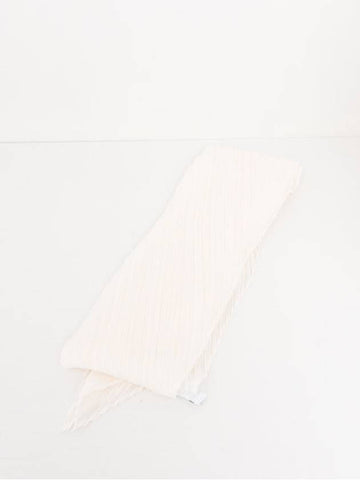 Pleats Basic Scarf White - ISSEY MIYAKE - BALAAN 1