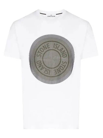 Lenticular Logo Short Sleeve T-Shirt White - STONE ISLAND - BALAAN 2