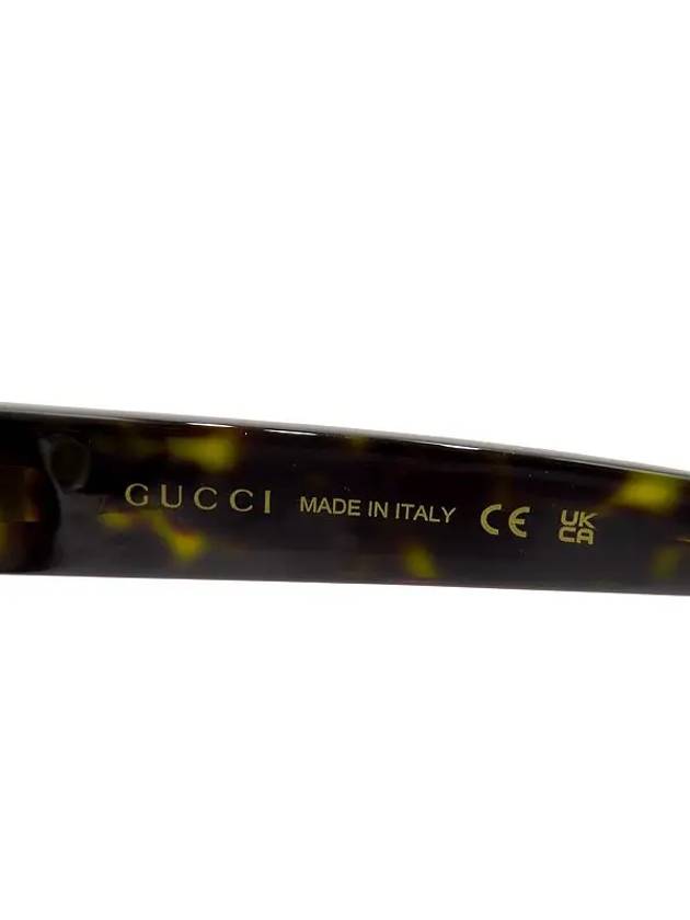 GG1409SK Gold tone metal double G logo detail on side special fit round sunglasses - GUCCI - BALAAN 6