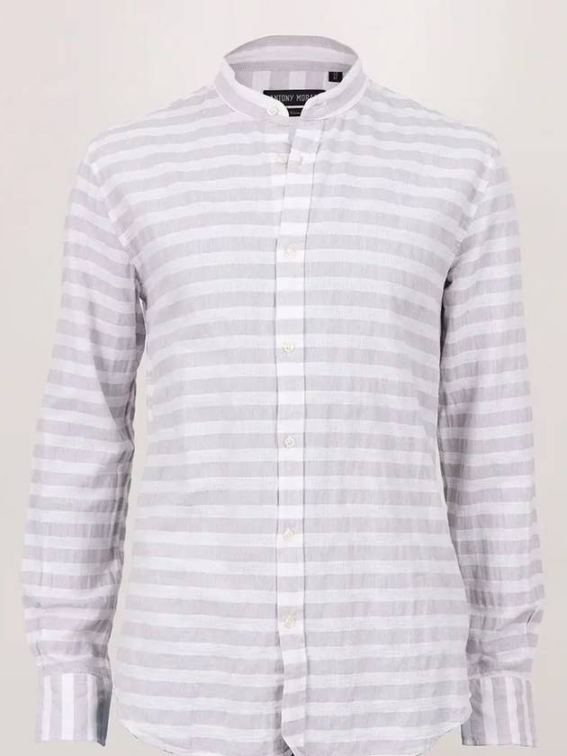 ANTONYMORATO Italy striped linen shirt - IKALOOOK - BALAAN 1