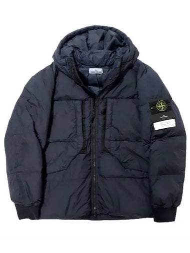 Crinkle Labs Recycled Nylon Down Hooded Jacket - STONE ISLAND - BALAAN 1