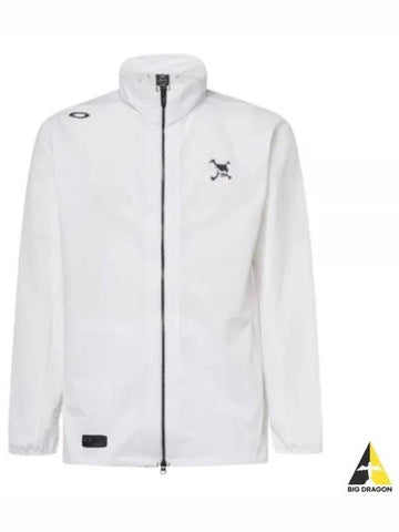 SKULL BREATHABLE LIGHT JACKET FOA405125 white skull breathable light jacket - OAKLEY - BALAAN 1