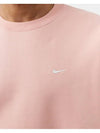 NRG Solo Swoosh Crew Neck Fleece Sweatshirt Pink - NIKE - BALAAN 3