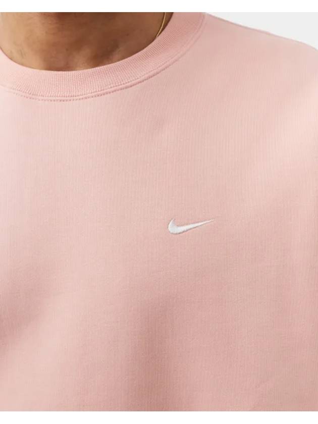 NRG Solo Swoosh Crew Neck Fleece Sweatshirt Pink - NIKE - BALAAN 3