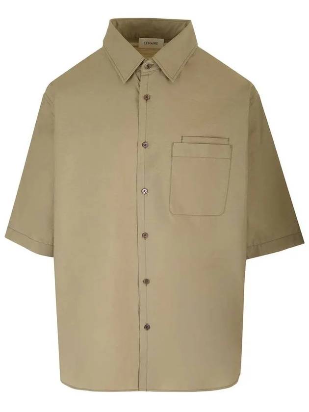 Double Pocket Short Sleeve Khaki - LEMAIRE - BALAAN 2