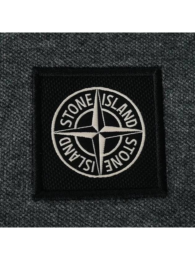 Logo Patch Polo Shirt Charcoal - STONE ISLAND - BALAAN 5