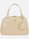 Mini Leather Bowling Tote Bag Beige - COURREGES - BALAAN 2