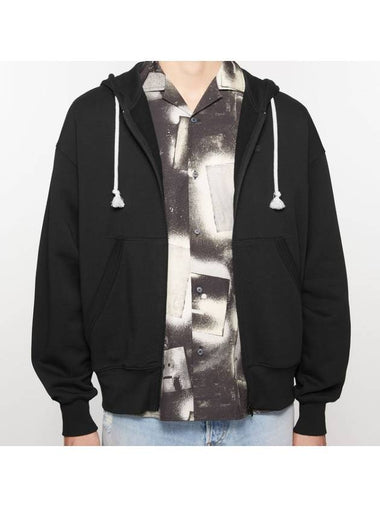 CI0175 900 Small Face Hooded Zip Jacket - ACNE STUDIOS - BALAAN 1