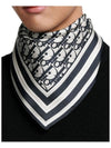 Oblique Bandana Scarf Blue - DIOR - BALAAN 4