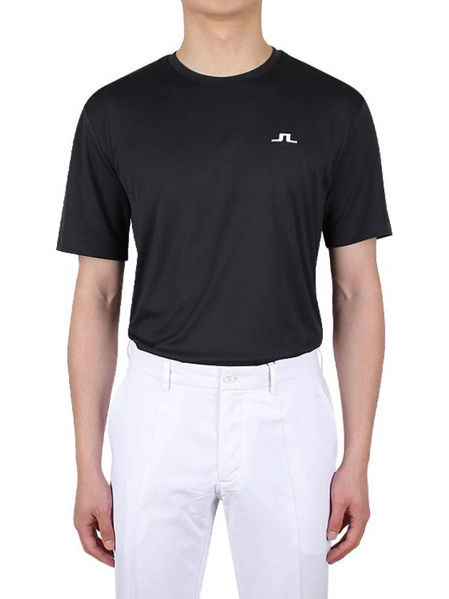 Ade Crew Neck Short Sleeve T-Shirt Black - J.LINDEBERG - BALAAN 3