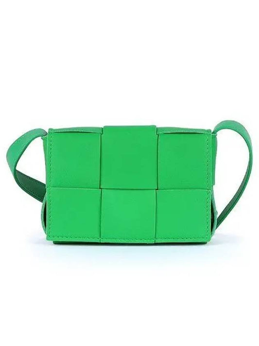 Intrecciato Cassette Small Cross Bag Green - BOTTEGA VENETA - BALAAN 2