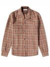 Heusen Check Country Wool Long Sleeve Shirt Rust Brown - OUR LEGACY - BALAAN 2