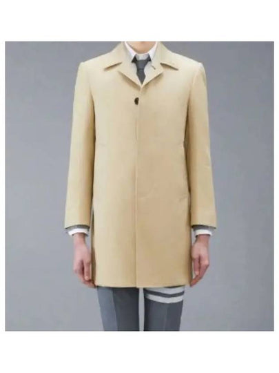 Men's Mackintosh Bal Collar Classic Single Coat Khaki - THOM BROWNE - BALAAN 2