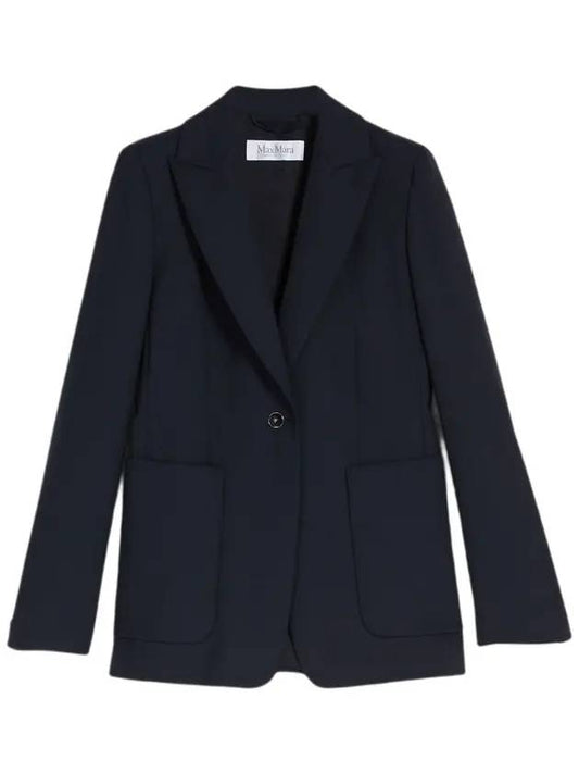 Women's Wool Blazer Jacket Ultramarine - MAX MARA - BALAAN 1