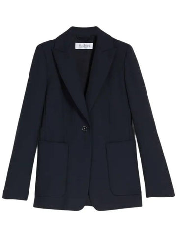 Women's Wool Blazer Jacket Ultramarine - MAX MARA - BALAAN 1