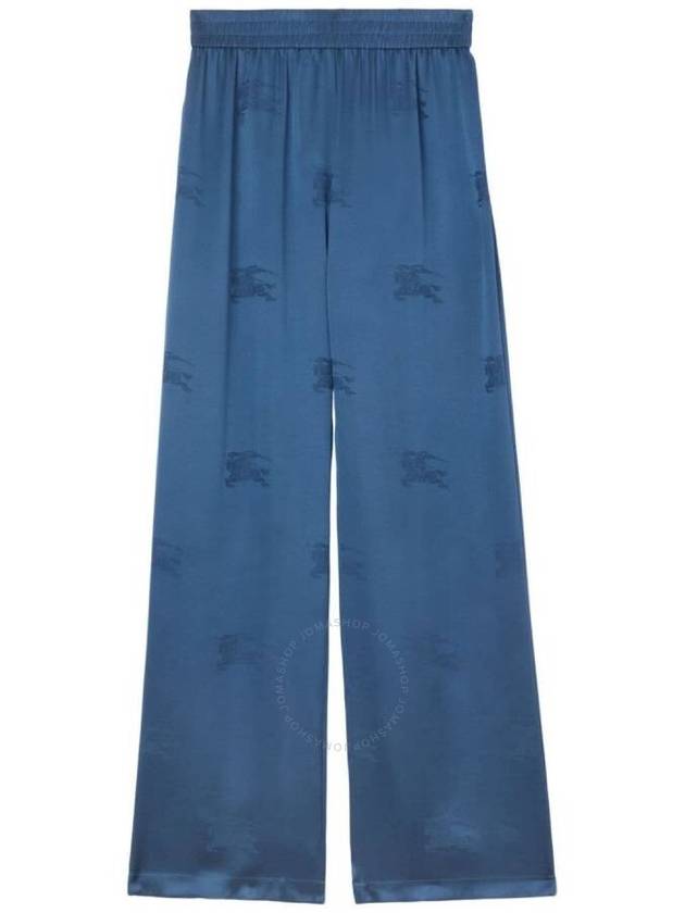 EKD Silk Jacquard Wide Pants Blue - BURBERRY - BALAAN 2