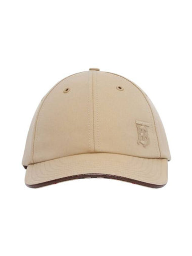 Monogram Motif Gabardine Ball Cap Beige - BURBERRY - BALAAN 1