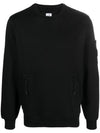 Men's Crew Neck Lens Sweatshirt Black - CP COMPANY - BALAAN 1