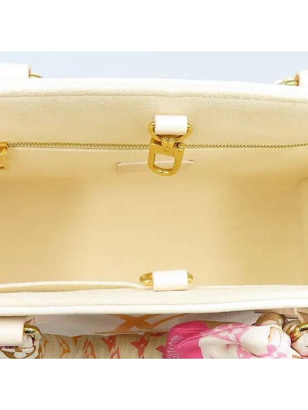 M46513 Cream Orange Multi On the Go PM Tote Bag - LOUIS VUITTON - BALAAN 5