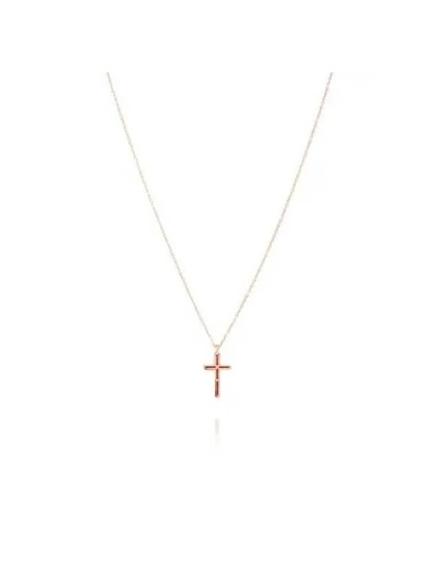 20062162 Metropolitan Cross 18K Pink Gold Necklace - DAMIANI - BALAAN 5