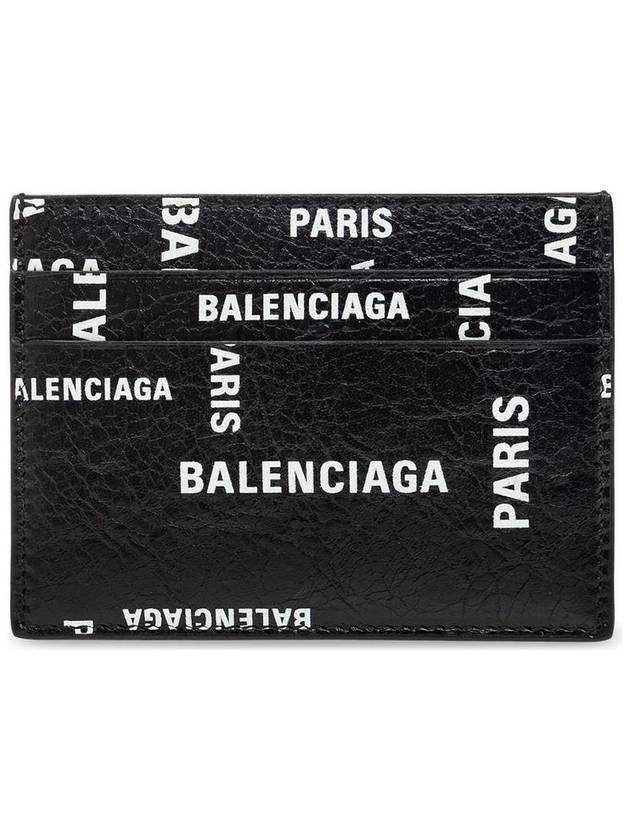 Bal Paris Allover Cash Card Holder Black - BALENCIAGA - BALAAN 1