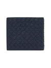 Intrecciato Calf Leather Half Wallet Navy - BOTTEGA VENETA - BALAAN 5