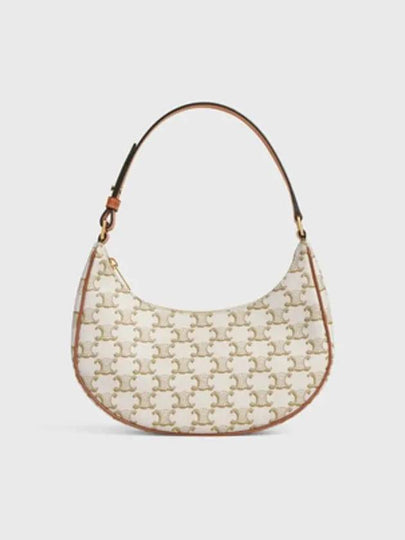 Triomphe Medium Ava Shoulder Bag White - CELINE - BALAAN 2