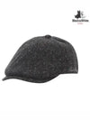 Men s Check Hunting Cap 8414GXAC GREY - BLACK&WHITE - BALAAN 1