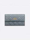 Caro Cannage Flap Long Wallet Cloud Blue - DIOR - BALAAN 2