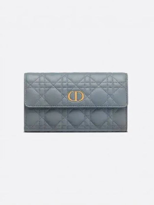 Caro Cannage Flap Long Wallet Cloud Blue - DIOR - BALAAN 2