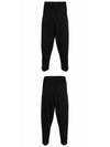 Tapered Pleated Straight Pants Black - ISSEY MIYAKE - BALAAN 5