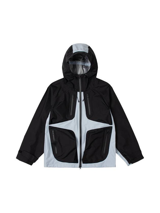 Star Shell Parka Black Gray - YEO - BALAAN 1